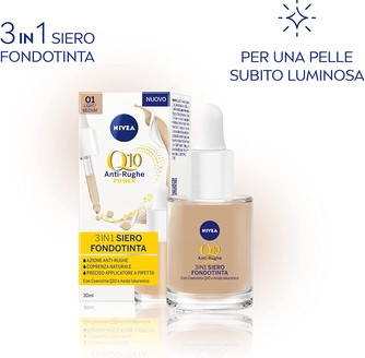 Сыворотка-Тональное Средство Nivea Q10 Антивозрастная Сила