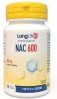 Kapseln Longlife LONGLIFE Nac 600mg Nahrungsergänzungsmittel für die Lunge