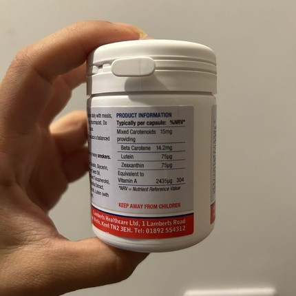 Natural Beta Carotene 15mg with Mixed Carotenoids Lamberts