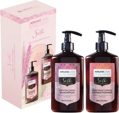 Shampoo und Spülung Set Arganicare Silk