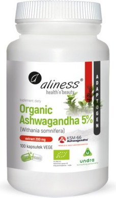 Vitamin Serum Aliness Organic Ashwagandha 5% KSM-66
