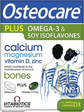 Dietary Supplement Vitabiotics Osteocare Plus Omega-3 & Soy Isoflavones