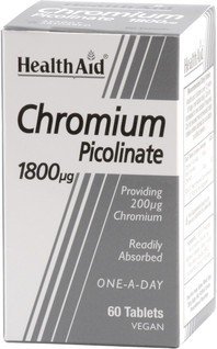 Nahrungsergänzungsmittel Health Aid Chrom Picolinat