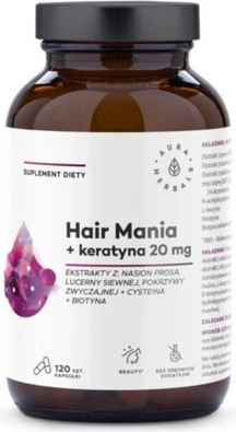 Kapseln Aura Herbals Hair Mania mit Keratin