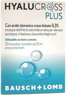 Eye Drops Bausch and Lomb Hyalucross Plus