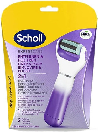 Electric Foot File Scholl Velvet Smooth 2in1