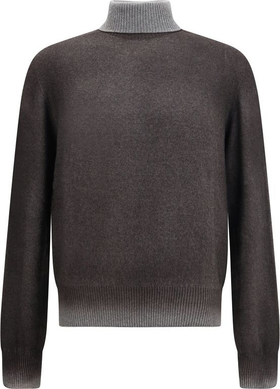 Aragona Cashmere Gray Cashmere Turtleneck