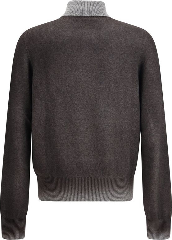 Aragona Cashmere Gray Cashmere Turtleneck