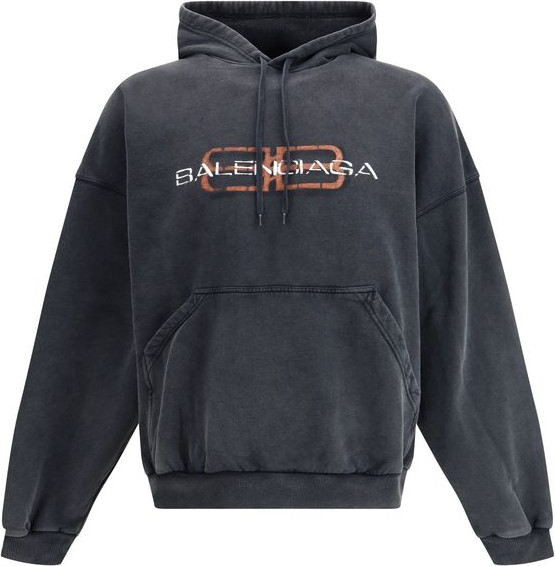 Balenciaga Черная хлопковая толстовка