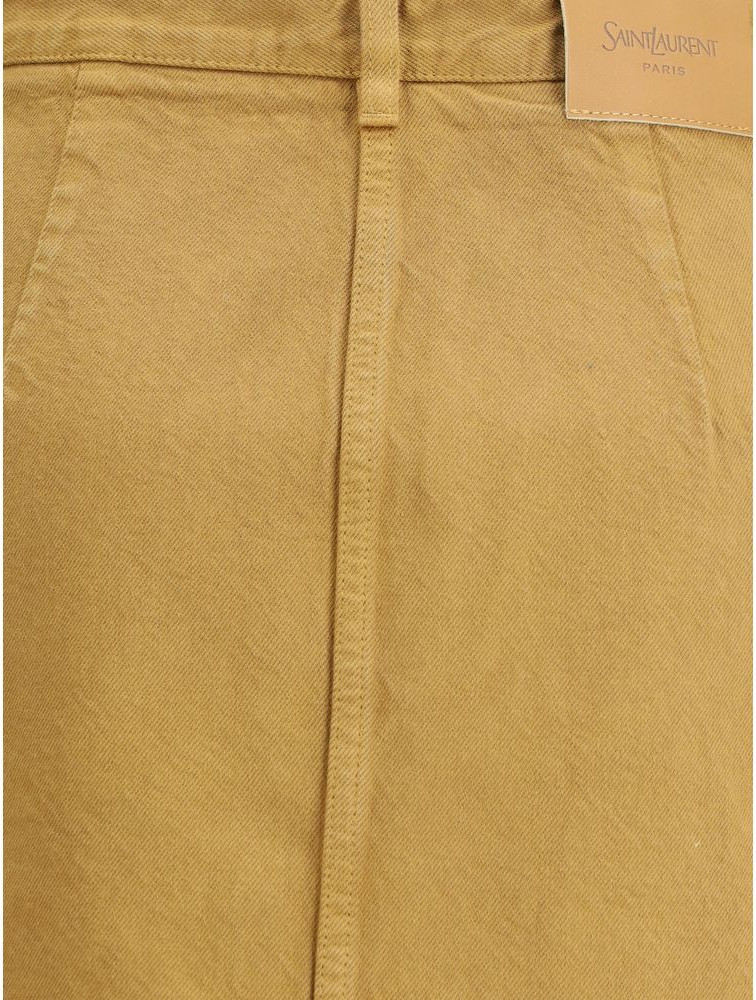 Saint Laurent Bodom Jinsi Kiyim Beige