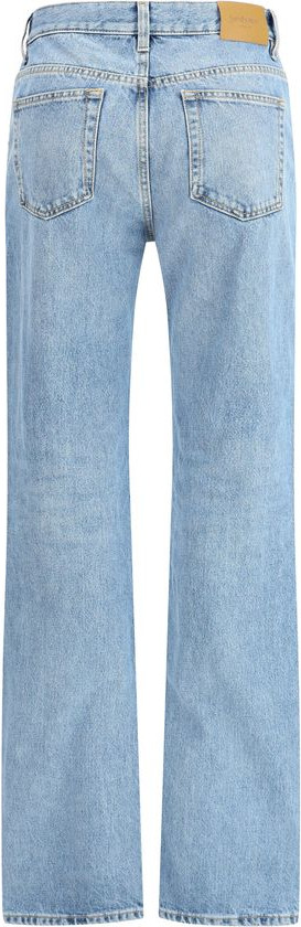 Джинсы Saint Laurent из светло-голубого хлопка прямого кроя