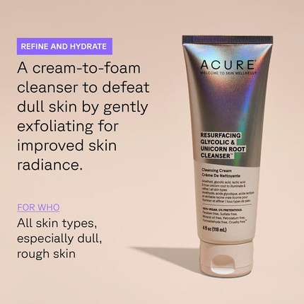 Очищающий гель Acure Resurfacing Unicorn Cleanser