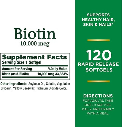 Nahrungsergänzungsmittel Nature's Bounty Biotin