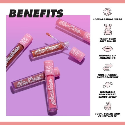 Lipstick Lime Crime Plushies Soft Matte Blackberry