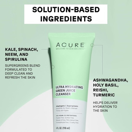 Cleansing Gel Acure Hydrating Green Juice Cleanser