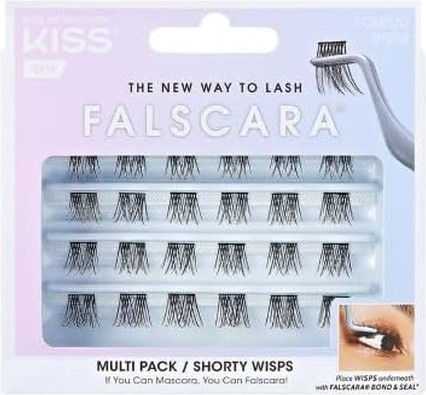 False Eyelashes Kiss Falscara Wisp Multi Shorty Black