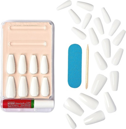 Manicure Set Kiss The Sky Gel Fantasy Collection Sculpted Fake Nails
