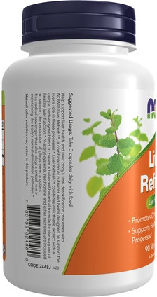 Capsules Now Foods NOW Liver Refresh with Milk Thistle Extract and Herb-Enzyme Blend