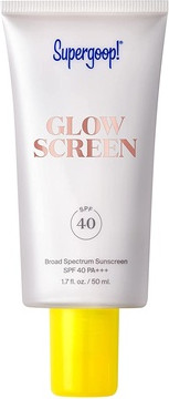 Sonnencreme Supergoop! Glowscreen LSF 40 Glowy Primer Breitbandschutz-Sonnencreme