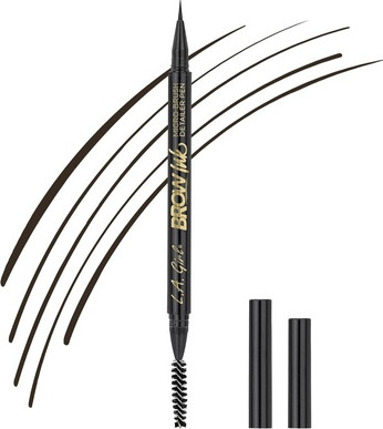 Eyebrow Pen L.A. Girl Brow Ink Micro Brush Detailer Pen Dark Brown