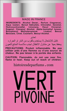 Eau De Parfum Histoires De Parfums Vert Pivoine