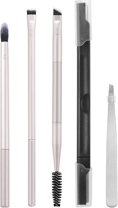Brush Set Real Techniques Limited Edition Brush Blend and Brow Holiday Kit 5 Piece Gift Set
