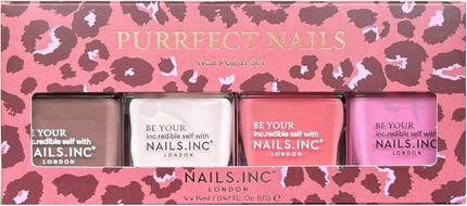 Nail Polish Set Nails Inc Purrfect Nails 4-Piece