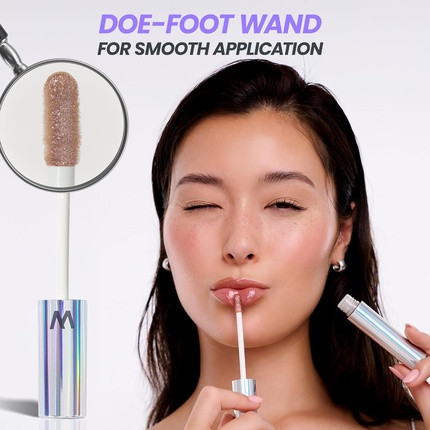 Lip Gloss Wonderskin Wonder Blading Top Gloss Gold Glitter