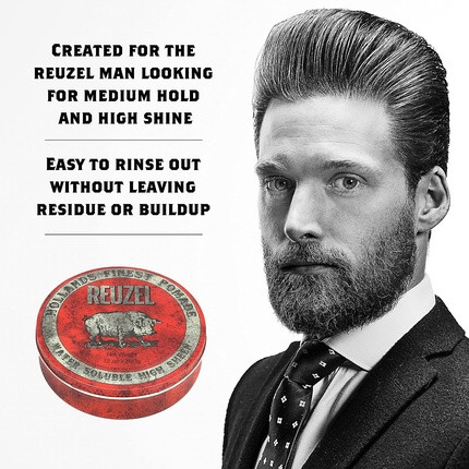 Wasserlösliche Pomade mit hohem Glanz Reuzel