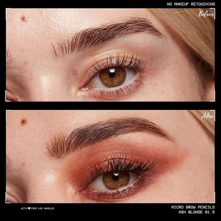 Eyebrow Pencil NYX Professional Makeup Micro Brow Pencil Dual Ended Design Ash Blonde