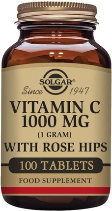 Tablets Solgar Vitamin C 1000mg with Rose Hips