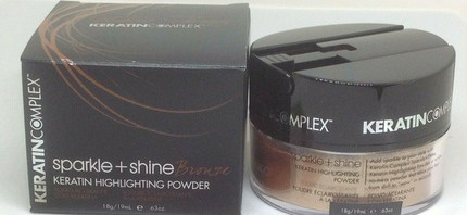 Keratin Complex Bronze Sparkle and Shine uchun soch porlatuvchi kukun