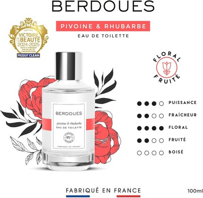 Eau De Toilette Berdoues Collection Peony & Rhubarb