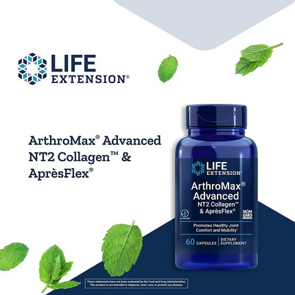Capsules Life Extension ArthroMax Advanced with NT2 Collagen & AprèsFlex Joint Health Comfort & Mobility Formula
