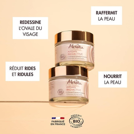 Creme Anti-Aging Gesichtspflege Melvita Argan Bio-Wirkstoff Intensive Lifting Creme