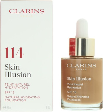 Feuchtigkeitsspendende Foundation Clarins Skin Illusion LSF 15
