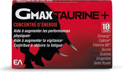 Energy Concentrate Eafit Gmax Taurine+ Jismoniy faoliyat va hushyorlik