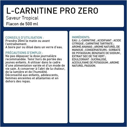 L-Carnitine Eric Favre Carnitine Pro Zero Tropical Flavor