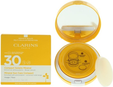 Toning Fluid Face Sun Protection Clarins Mineral Sun Care Compact