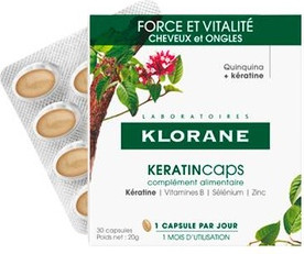 Vitamin Kapseln Klorane Kraft und Vitalität