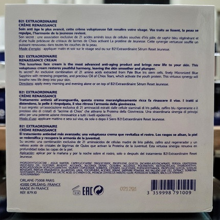 Face Cream Orlane B21 Extraordinaire Renaissance Cream