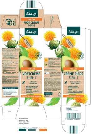 Крем для ног Kneipp 5 в 1