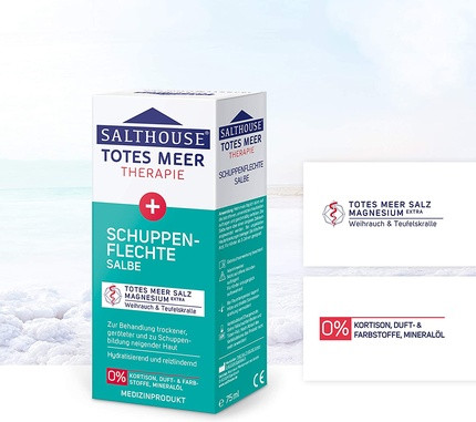 Ointment Salthouse SALTHOUSE Totes Meer Therapie Schuppenflechten Salbe