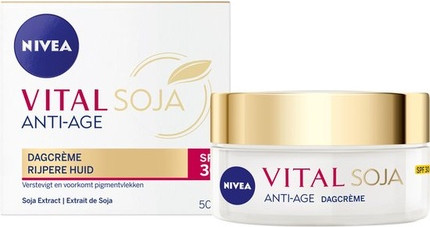 Face Sun Protection Nivea Vital Soy Anti-Age Protective Spf30