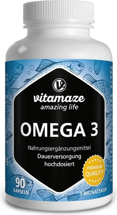 Omega 3 Capsules Pure Fish Oil Vitamaze
