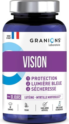Vision Granions Nahrungsergänzungsmittel für die Augen mit Mirtoselect und Lutein