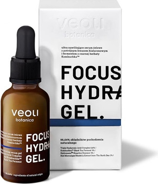 Serum Veoli Botanica Focus Hydration Gel Moisturizing Face Gel Serum with Triple Hyaluronic Acid