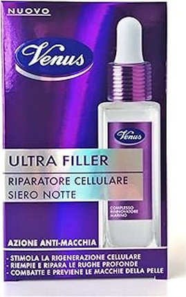 Nachtserum Venus Ultra Filler Zellreparatur mit Meereskomplex, Hyaluronsäure und Niacinamid