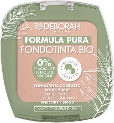 Компактная пудра-основа Deborah Milano Pure Formula