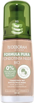 Foundation Deborah Milano Pure Nude SPF 20 Liquid Texture